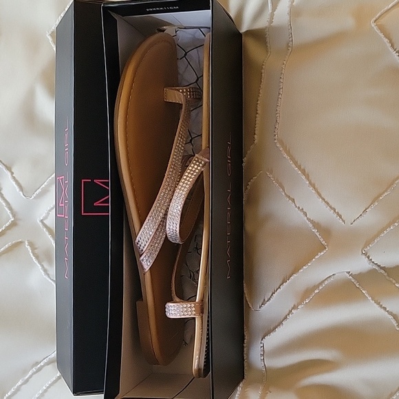 Blush Bling Material Girl Sandals - Picture 6 of 7